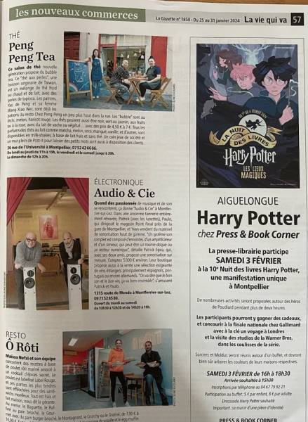 Magasin HIFI Haut de gamme à Montferrier-sur-Lez, article de La Gazette de Montpellier
